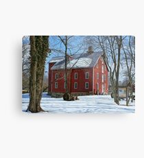 Old Red Metal Print