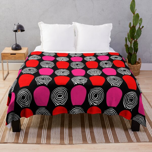 Item preview, Swirls Black White Red Pink designed and sold by Lois Eastlund.