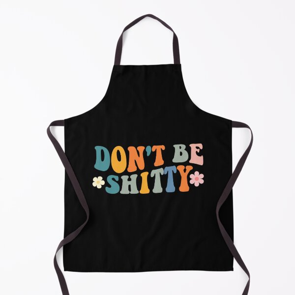 Item preview, Funny Don't be shitty sarcastic sticker Groovy flowers humor designed and sold by Artsy Apparels.