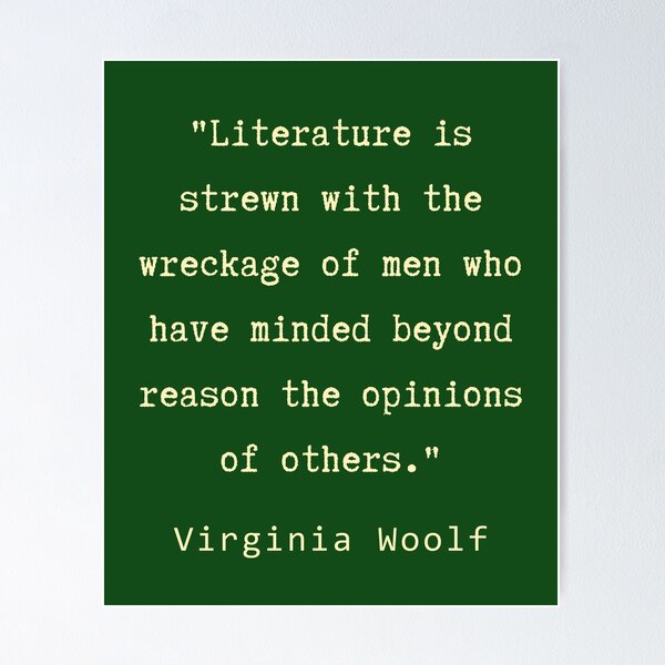 Virginia Woolf quote: A woman must have money and a room of her