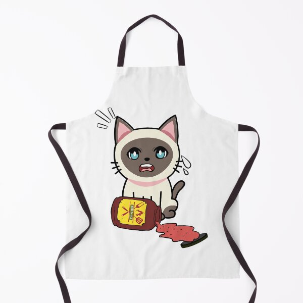 Item preview, Cute Siamese cat Spilled BBQ Sauce designed and sold by Pet Station.