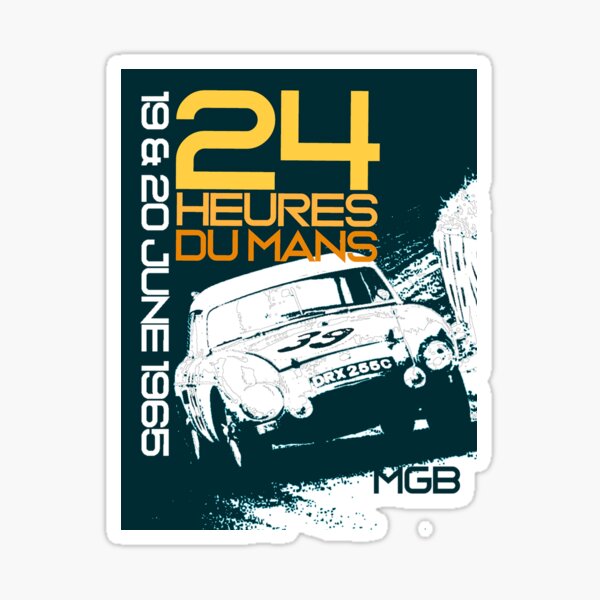 Affiche des 24 Heures du Mans, 1965 Sticker