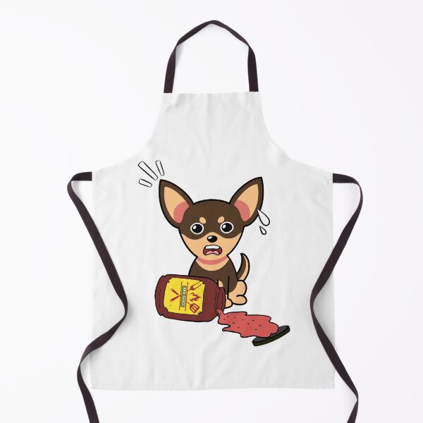 Item preview, Cute Small Dog Spilled BBQ Sauce designed and sold by Pet Station.