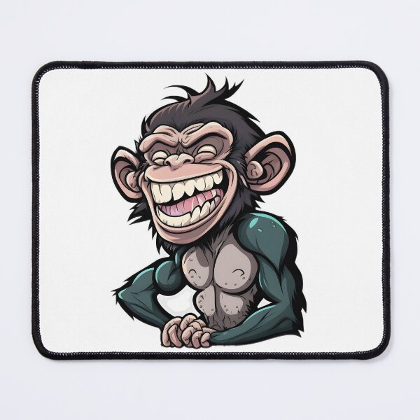 Item preview, Funny Laughing Chimpanzee Sticker designed and sold by PeteRascal.