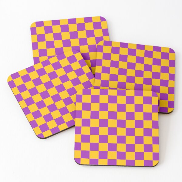 Item preview, Purple and yellow checkerboard designed and sold by Pattrenonly.