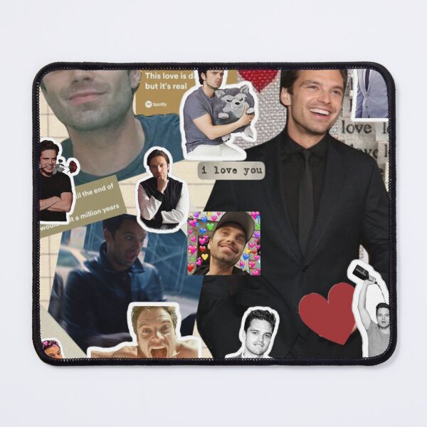 Item preview, sebastian stan photo collage designed and sold by heavyduck.