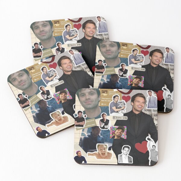 Item preview, sebastian stan photo collage designed and sold by heavyduck.