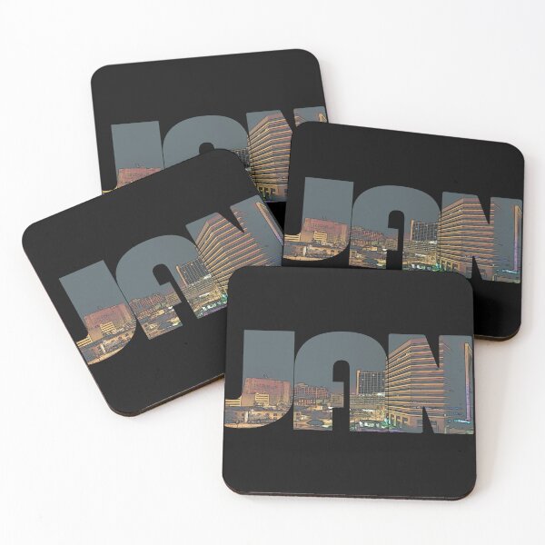 Item preview, Jackson, Mississippi JAN Night Cityscape designed and sold by CrabbyLobster.