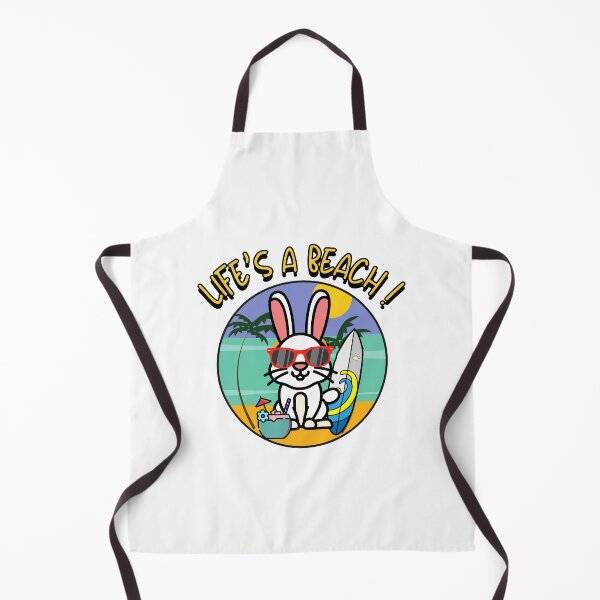 Item preview, Funny White Bunny on the beach designed and sold by Pet Station.