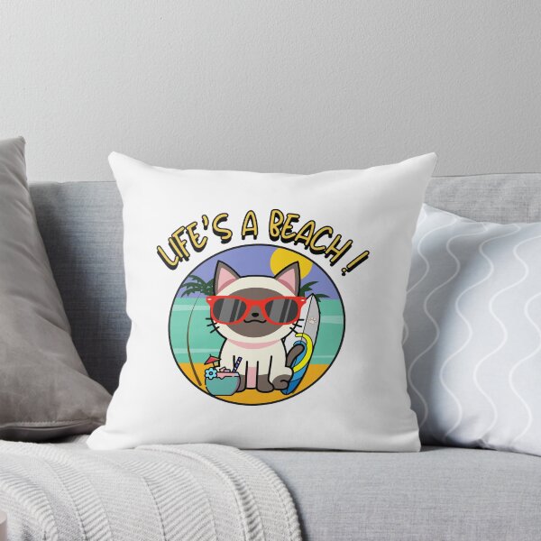 Item preview, Funny Siamese cat on the beach designed and sold by Pet Station.