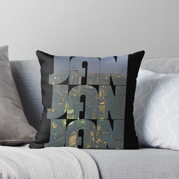 Item preview, Jackson, Mississippi JAN Night Cityscape Repeating Pattern designed and sold by CrabbyLobster.