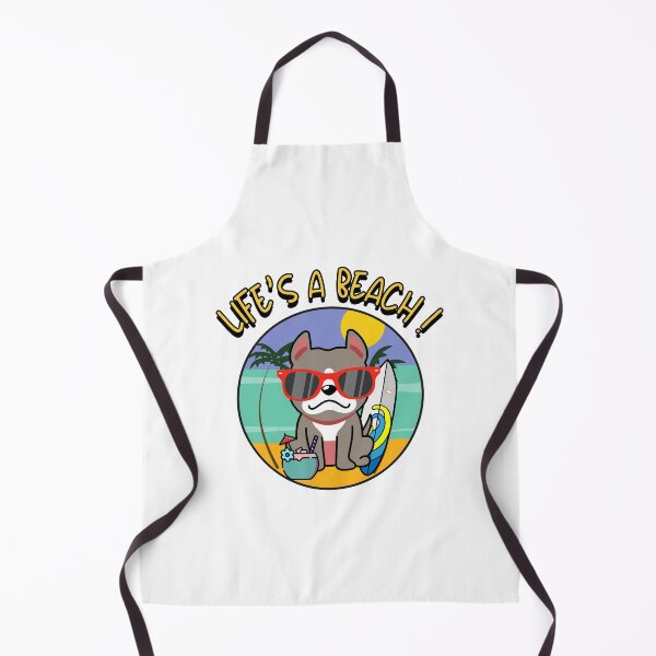 Item preview, Funny Grey Dog on the beach designed and sold by Pet Station.