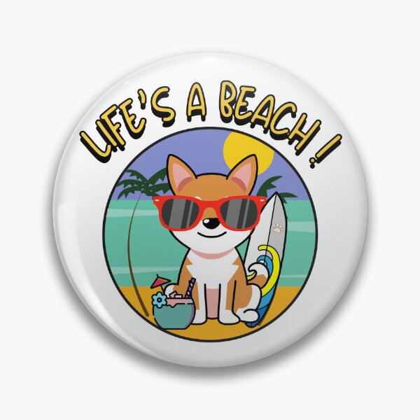 Item preview, Funny Orange Dog on the beach designed and sold by Pet Station.