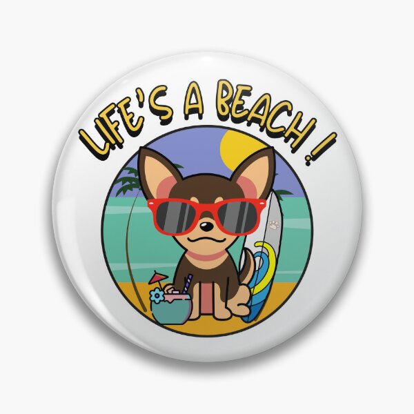 Item preview, Funny Small Dog on the beach designed and sold by Pet Station.