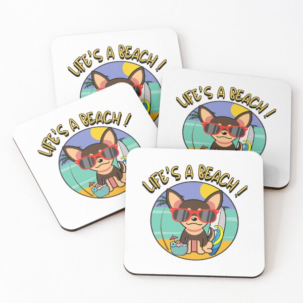 Item preview, Funny Small Dog on the beach designed and sold by Pet Station.