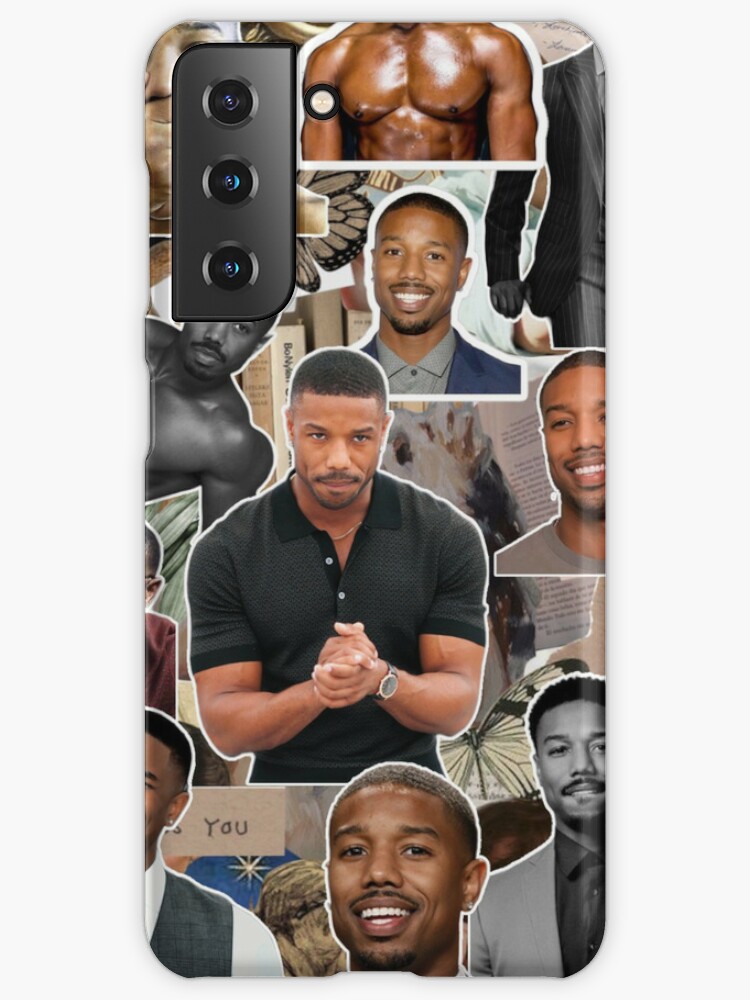 Michael B. Jordan photo collage Samsung Galaxy Phone Case