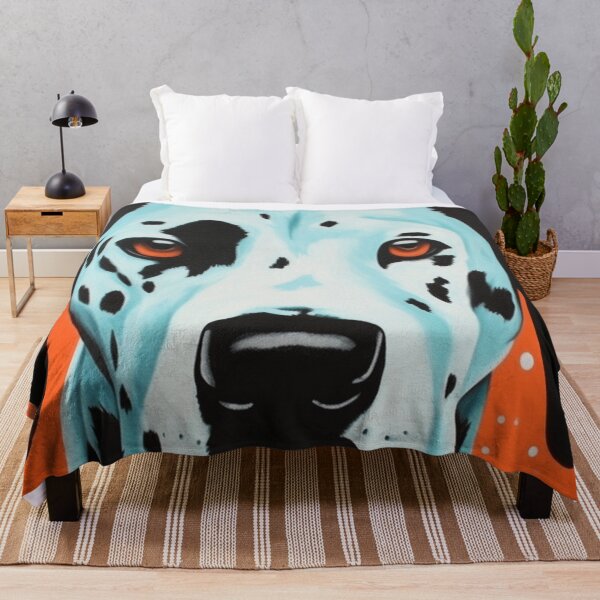 Item preview, Orange-Spotted Illusion: A Close-Up of Dalmatian designed and sold by IndigoSkyeArt.