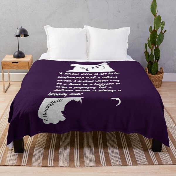 Item preview, Ernest Hemingway quote about writers: A serious writer is not to be confounded with a solemn writer. designed and sold by artbleed.