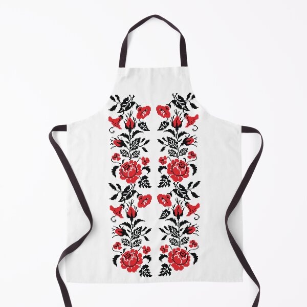 Item preview, Ukrainian Embroidery Floral Design Ukrainian Souvenir Red Black Flowers designed and sold by Iryna-Design.