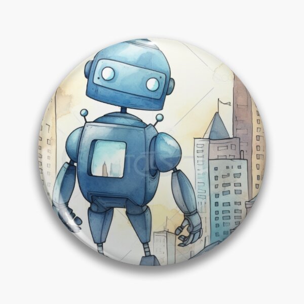Artikelvorschau, Friendly Robot Explorer: Eine Aquarellreise entworfen und verkauft von guerra2fernando.
