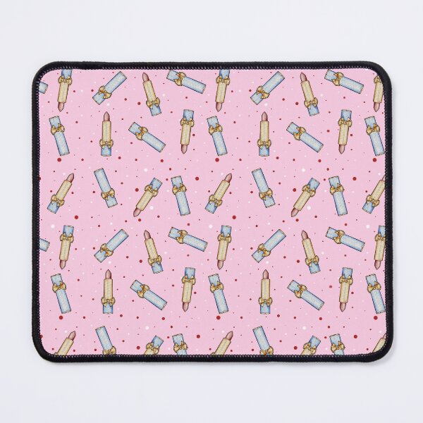 Item preview, Lipsticks and dots pattern on pink background  designed and sold by ChateauMargot.