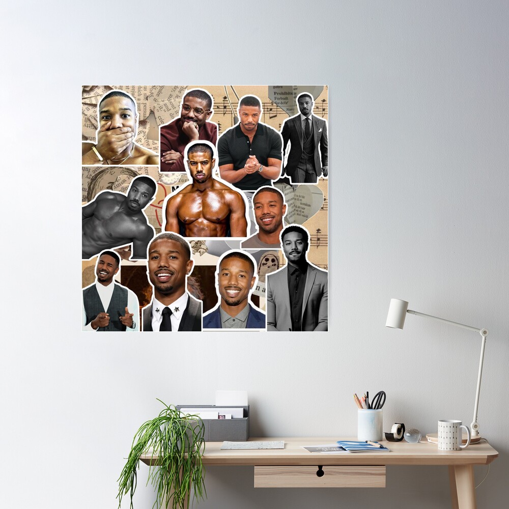Michael Jordan Collage Laminated & Framed Poster (36 x 24) 