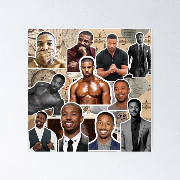 XIUXIN Male Movie Star Pictures Michael B Jordan Canvas Poster Bedroom  Decor Sports Landscape Office Room Decor Gift Unframe:12x18inch(30x45cm)