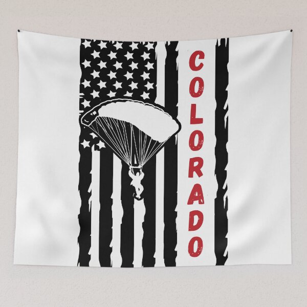 Item preview, Colorado America USA - Vintage Paragliding Skydiving Parachuting Parasailing Logo designed and sold by Vintage-TM.