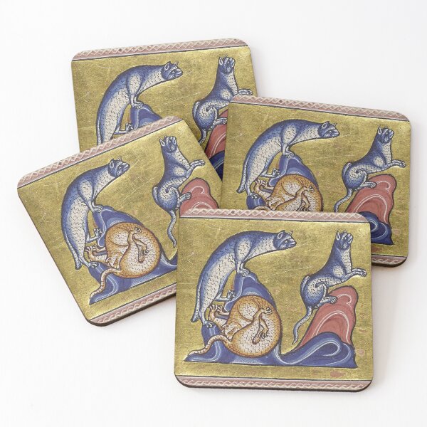 Item preview, Cats (12th century) - Aberdeen Bestiary designed and sold by SALON DES ARTS.
