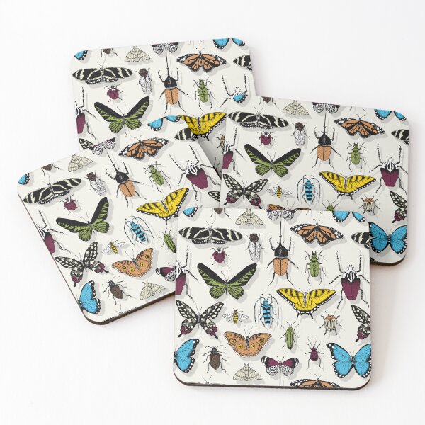 Item preview, * Entomology Lover Repeat Pattern * Taxidermy Bugs *  designed and sold by Stacey Muir.