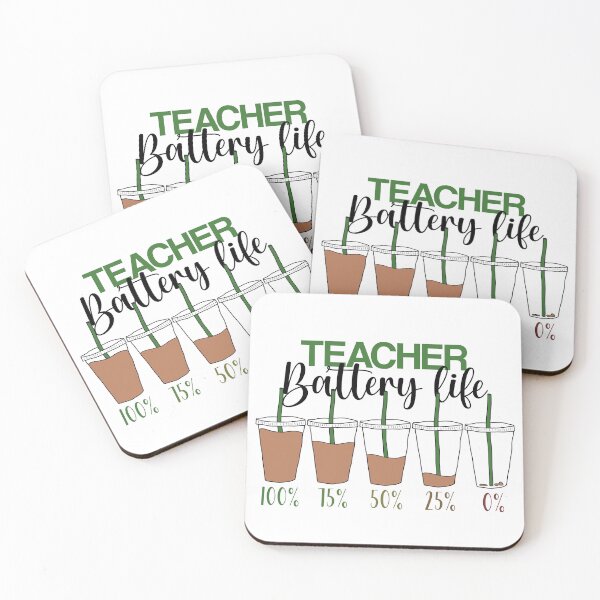 Item preview, Teacher Battery Life Coffee designed and sold by vilefret.