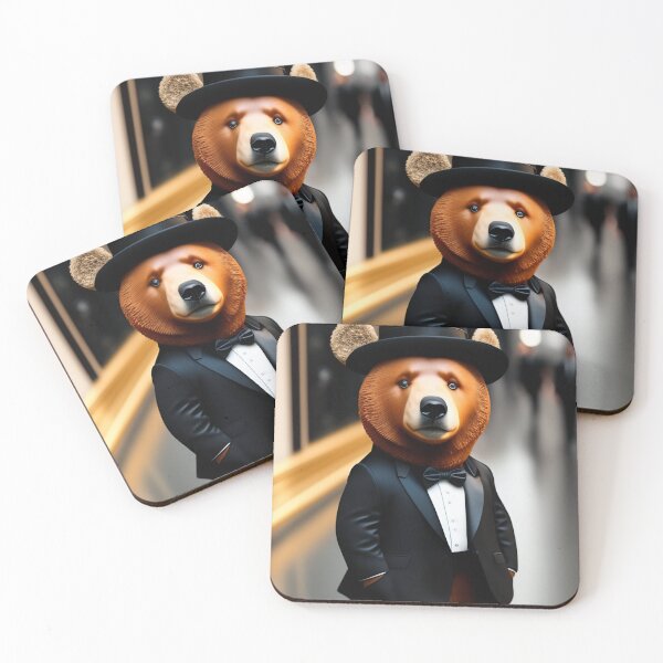 Item preview, Bear in Bodyguard Costume designed and sold by WeedSplifs.