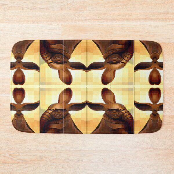 Item preview,  *Crossbreeding 3D Elephantrabbit Geometric Chocolate Abstract Art* designed and sold by Ralek.