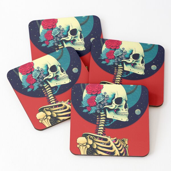 Item preview, Flow, Flowers, & the Universe Skull Skeleton  designed and sold by McCallnWaldo.