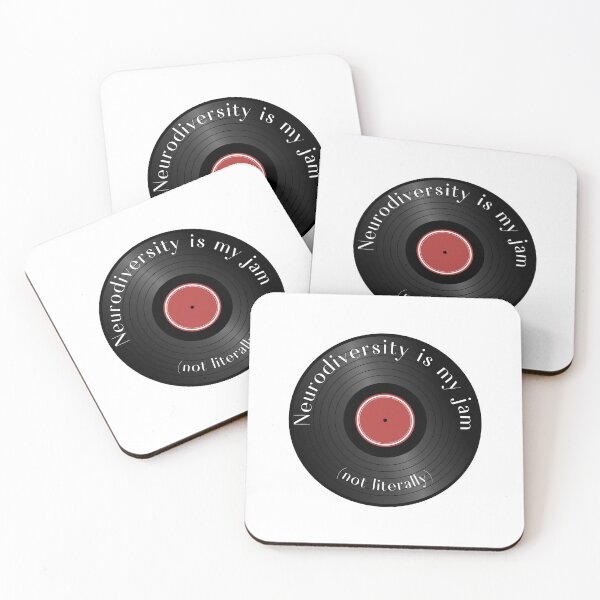 Item preview, Neurodiversity is my jam - not literally (record) designed and sold by jechaiyells.