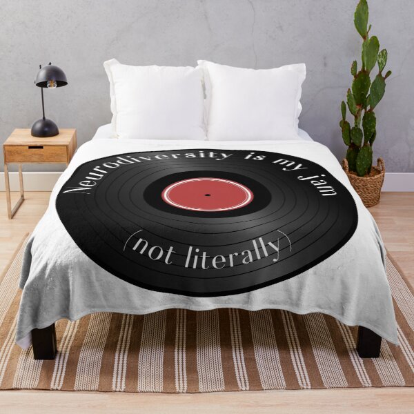Item preview, Neurodiversity is my jam - not literally (record) designed and sold by jechaiyells.
