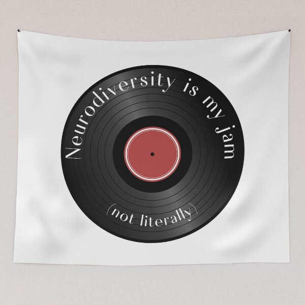 Item preview, Neurodiversity is my jam - not literally (record) designed and sold by jechaiyells.