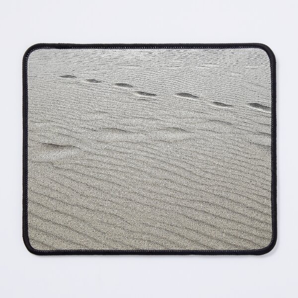 Item preview, Foots steps on sandy rippled beach designed and sold by Nick Pautrat.