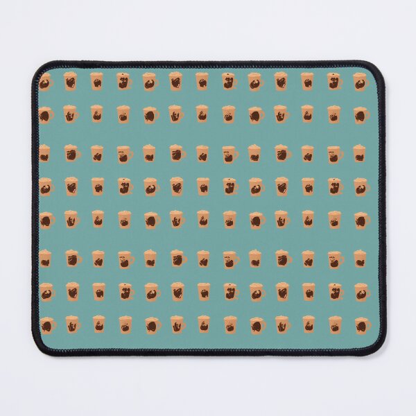 Item preview, Abstract Coffee Pattern on Light Blue Background designed and sold by Aaron2610.