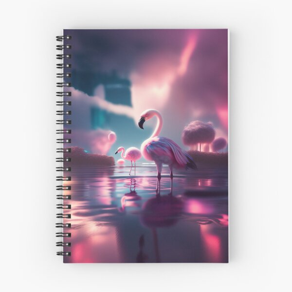 Item preview, Futuristic pink flamingos designed and sold by WeedSplifs.