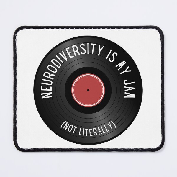 Item preview, Neurodiversity is my jam - not literally (record v2) designed and sold by jechaiyells.