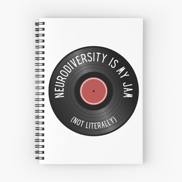 Item preview, Neurodiversity is my jam - not literally (record v2) designed and sold by jechaiyells.