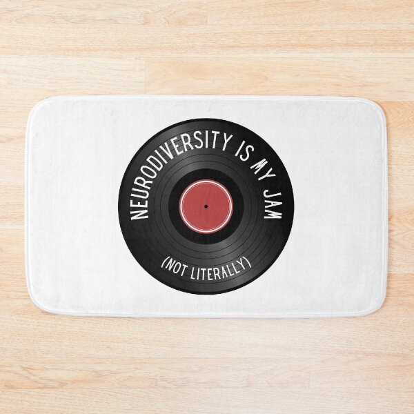 Item preview, Neurodiversity is my jam - not literally (record v2) designed and sold by jechaiyells.