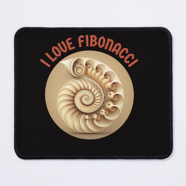 Item preview, "I love Fibonacci" spiral hiperrealistic designed and sold by tonyram4219.