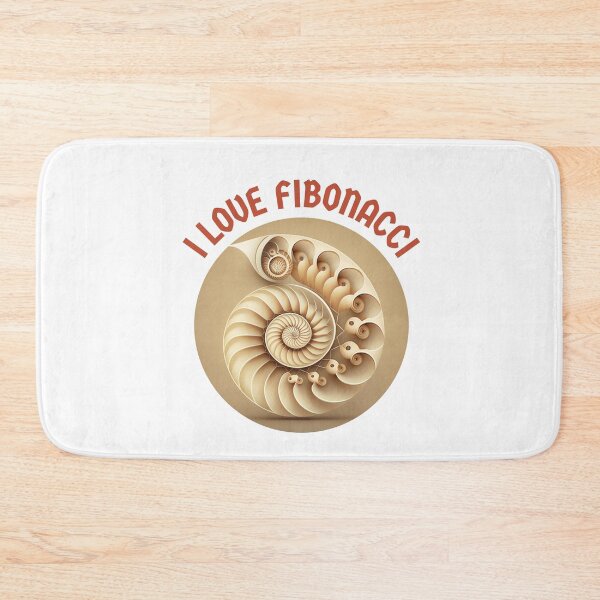 Item preview, "I love Fibonacci" spiral hiperrealistic designed and sold by tonyram4219.