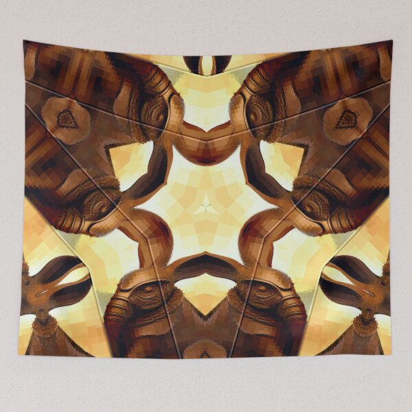 Item preview,  *Crossbreeding 3D Elephantrabbit Geometric Chocolate Abstract Art* designed and sold by Ralek.