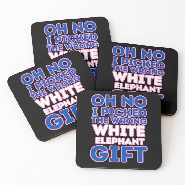Item preview, Oh No i picked the wrong white elephant gift, colorful eye-catching design designed and sold by Drzamag.