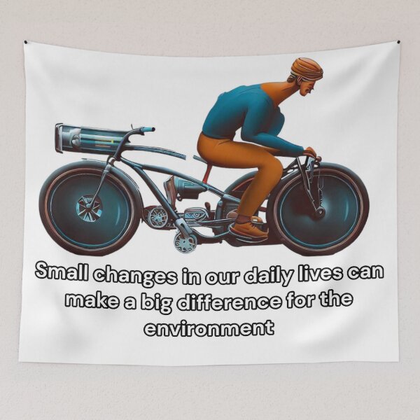 Item preview, "Small changes in our daily lives can make a big difference for the environment. designed and sold by Merelita.