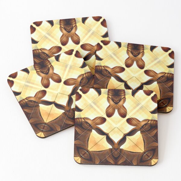 Item preview,  *Crossbreeding 3D Elephantrabbit Geometric Chocolate Abstract Art* designed and sold by Ralek.