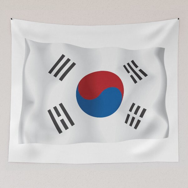 Item preview, 3D Animated Waving Flag of South Korea designed and sold by drsaver.